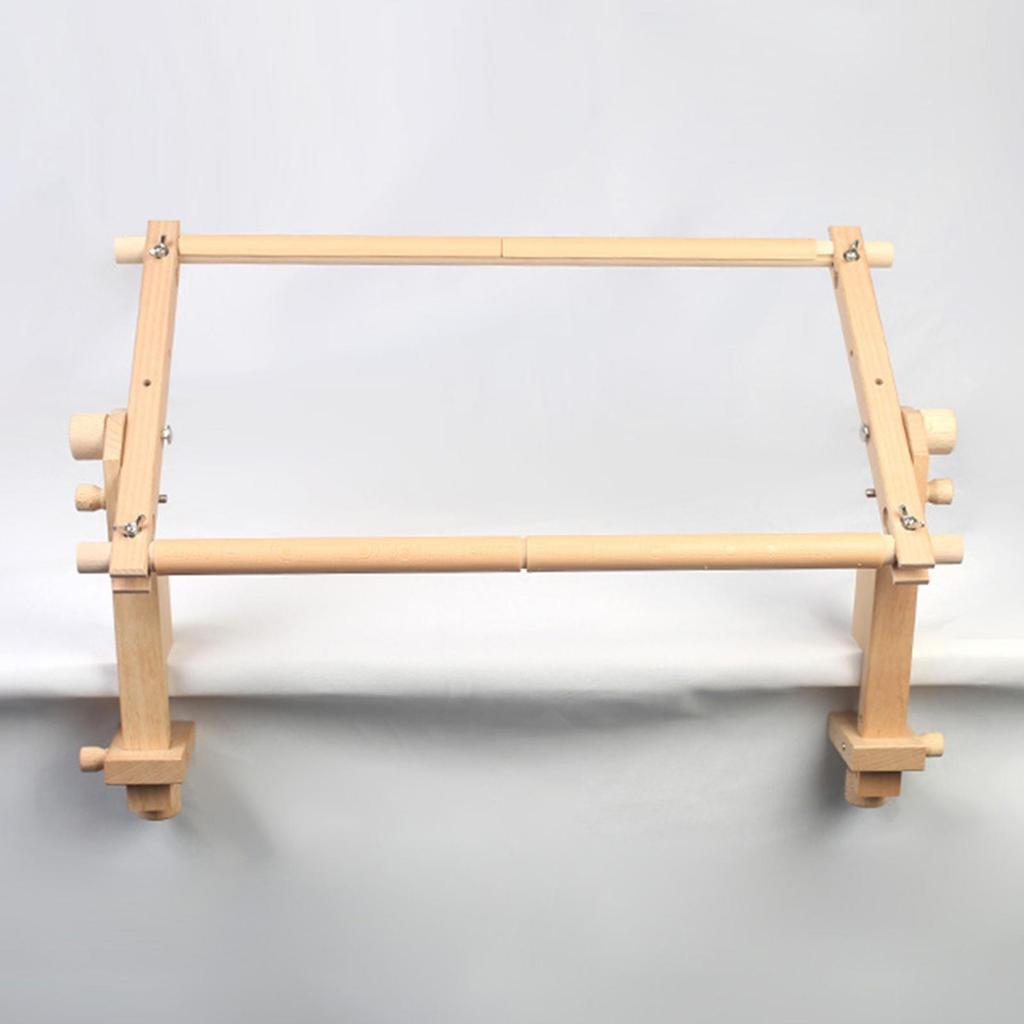 Professional Wood Embroidery Frame Stand Smooth Quilting Rack for Cross Stitch Tapestry Crafting Beginners