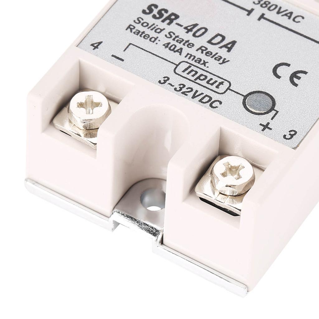 Solid State Relay 1 Phase DC to AC Board 40A AC24‑380V SSR 40DA Plastic Shell Electronic Component