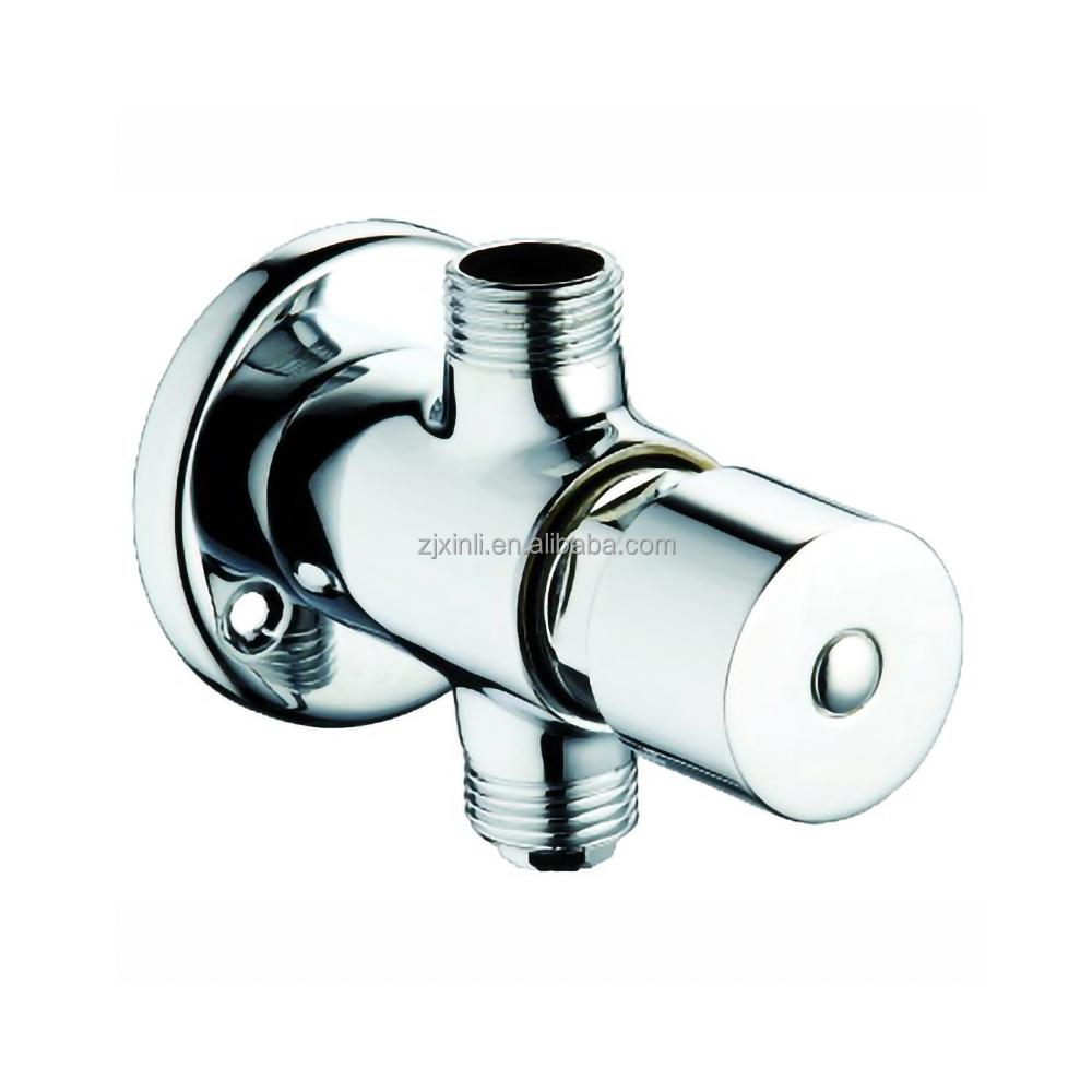 X8070S1BSCR Wall Mounted Chrome Plated Brass Material of Self Closing Timing Extended Shower Faucet (as the picture,Exposed Shower Faucets)