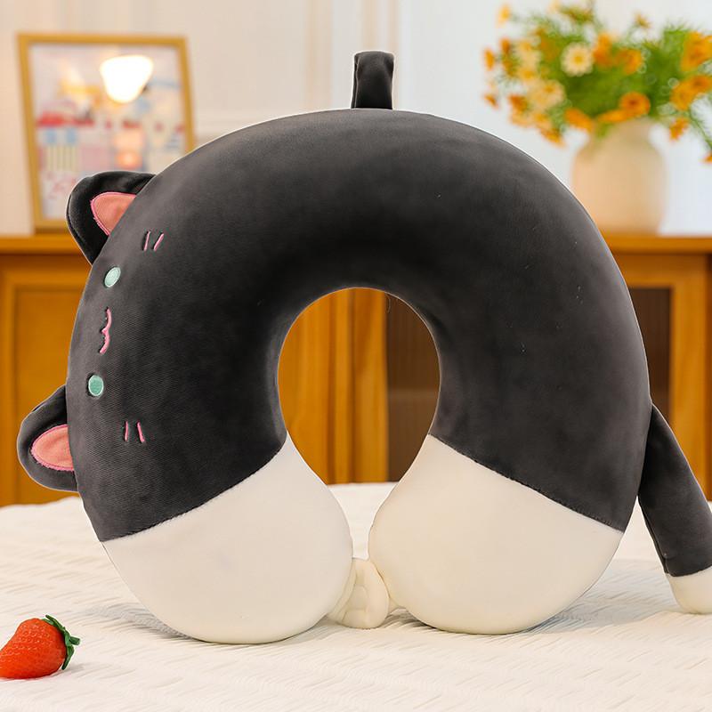 Cartoon Animal Ushaped Memory Foam Neck Pillow For Office Nap Travel Cute Plush Cushion