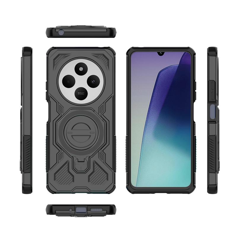 Magnetic Wireless Charge Cover For Xiaomi Poco C75 Shockproof Anti-drop Phone Holder Back Case Poco C75 Cover For Poco C75 Case