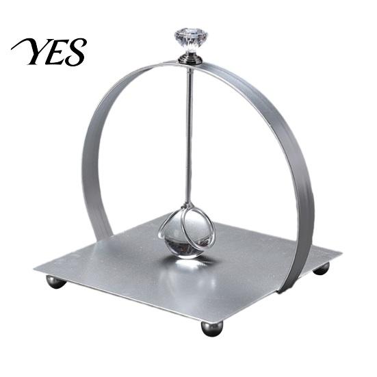 Paper Towel Holder Square Napkin Holder, with Weighted Arm, Durable Iron Frame Windproof Countertop Dispenser, Stable Cocktail Holders for Home