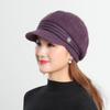 Mid Aged and Elderly Women's Warm and Knitted Beret for Autumn and Winter, New Beret for Outdoor Travel