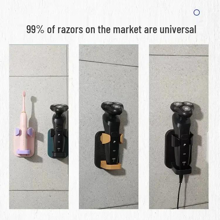 

Держатель для электробритвы: Настенная, не требующая сверления полка для хранения для удобного доступа Electric Razor Base [1 Piece] Random Color