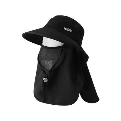 UV Protection Women's Sun Protection Hat with Face Mask Wide Brim All-in-one Sun Hat Adjustable Summer Face Shield Neck Cap