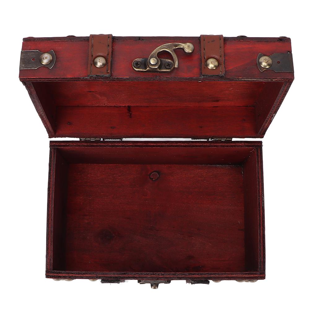 Retro Storage Box Vintage Jewel Storage Box Decorative Wooden Case for Home Beauty Salon