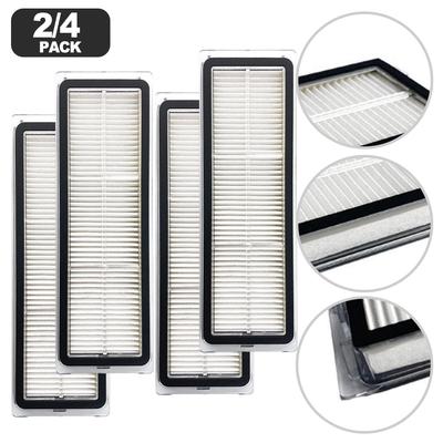 Zmywalny filtr zamienny do robota sprzątającego Xiaomi S40 / OV81, HEPA wielokrotnego użytku filtr powietrza do użytku domowego, 2/4 sztuki