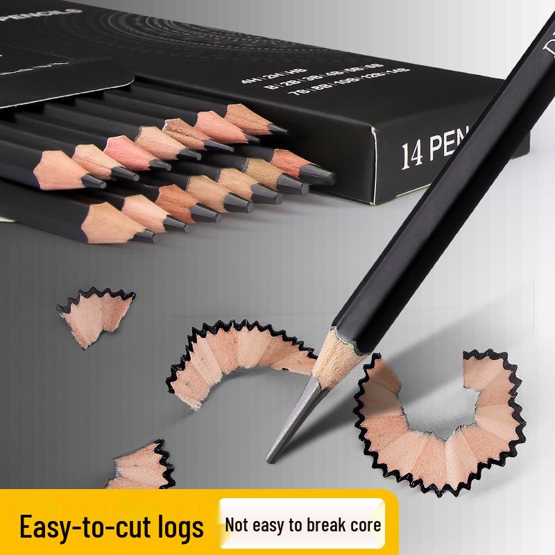 Ben Fan'er 14-Piece Sketch Pencil Set, 4H-14B for Students & Professional Art Drawing