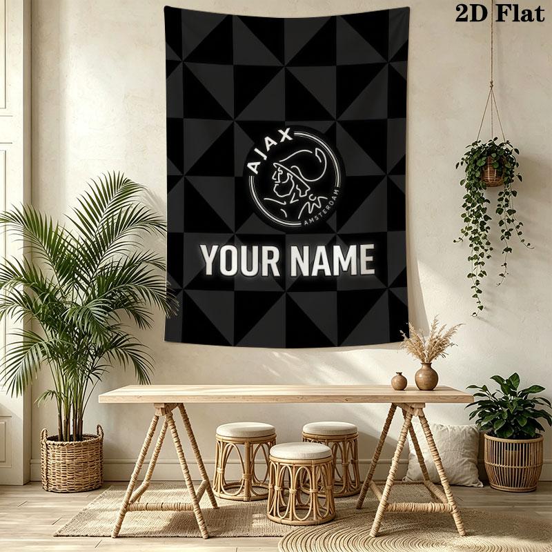 Afc Ajax Wall Hanging Printed Fabric Blanket Decorative Tapestries for Bedroom Living Room Home Decor