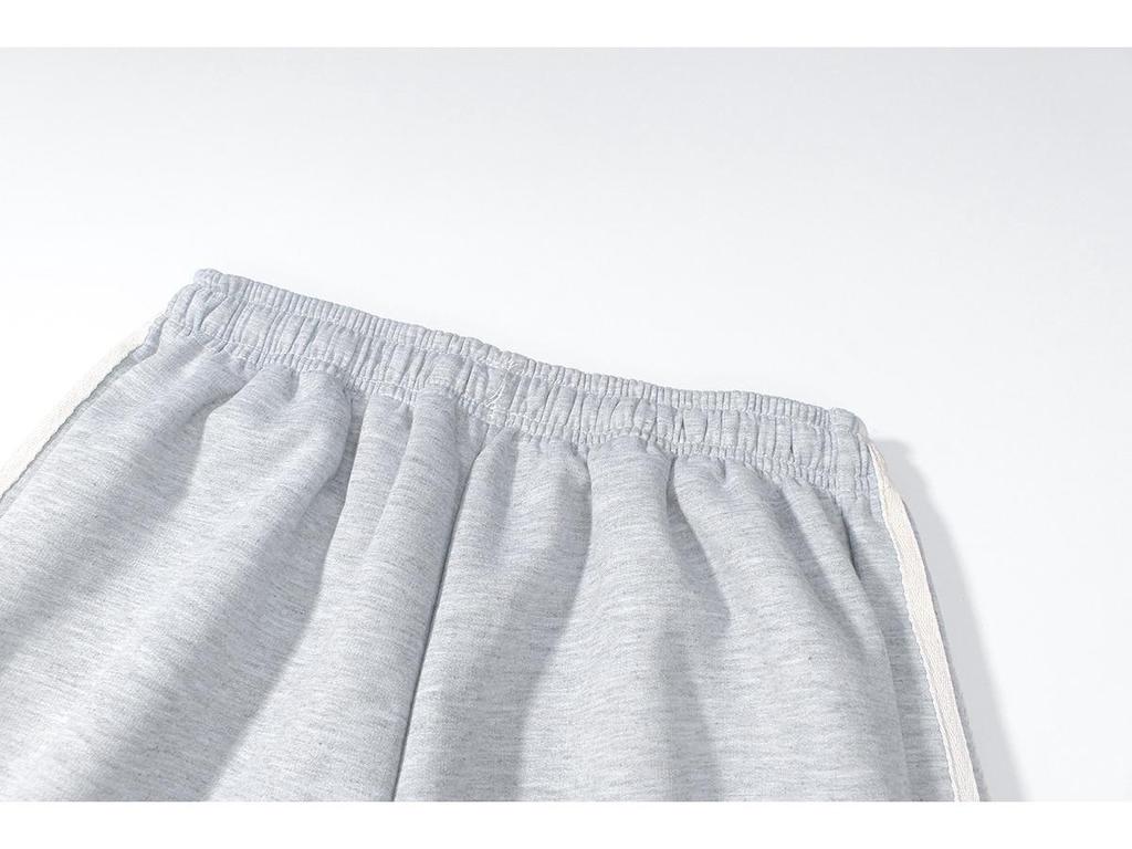 Men's Autumn American Style Side Stripe Wide-Leg Sweatpants: High Street Casual Three-Bar Sports Trousers