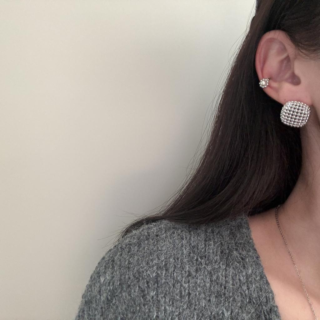 Mini Pearl Flower Ear Cuff Bracelet