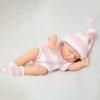 7 Inch Realistic Sleeping Baby Doll Soft Silicone Reborn Toy Infants 0-3 Years Soothing Cuddle Closed Eyes