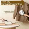 Handheld Steam Iron Portable Travel Steamer Iron 2-In-1 Steamer  For Clothes