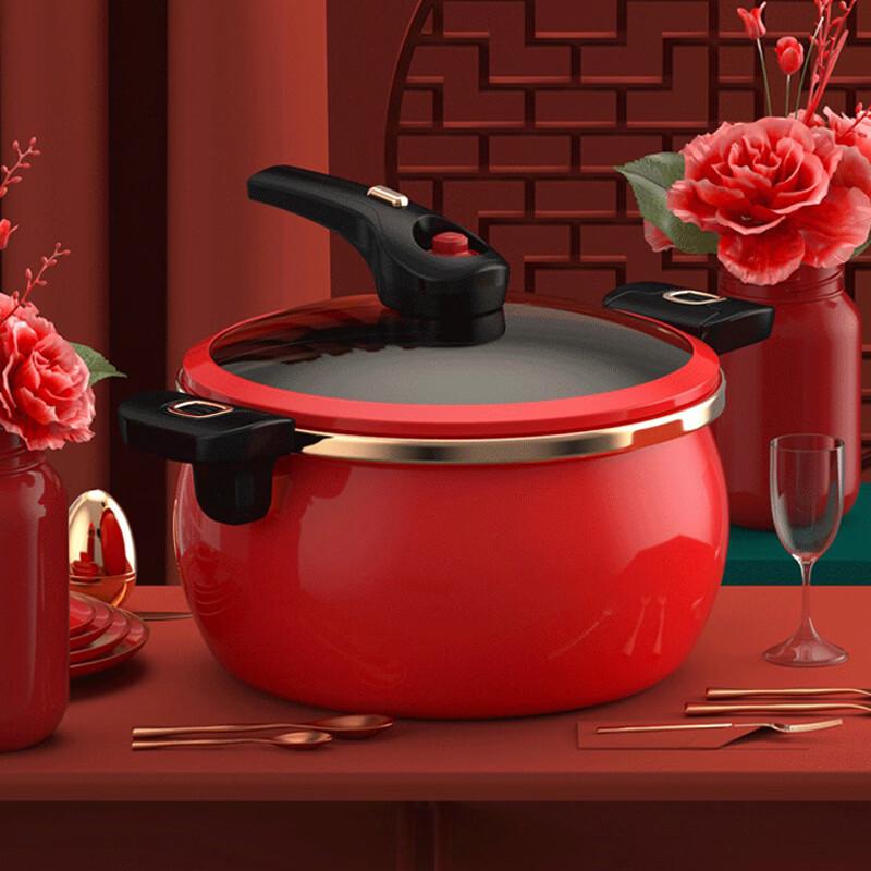 Zhishi Multi-function Enamel Micro Pressure Pot