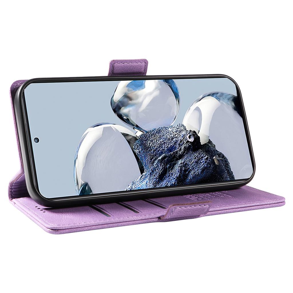 YIKATU YK-005 Wallet Phone Case for Xiaomi 12T 5G/12T Pro 5G/Redmi K50 Ultra,Skin-touch PU Leather Stand Cover