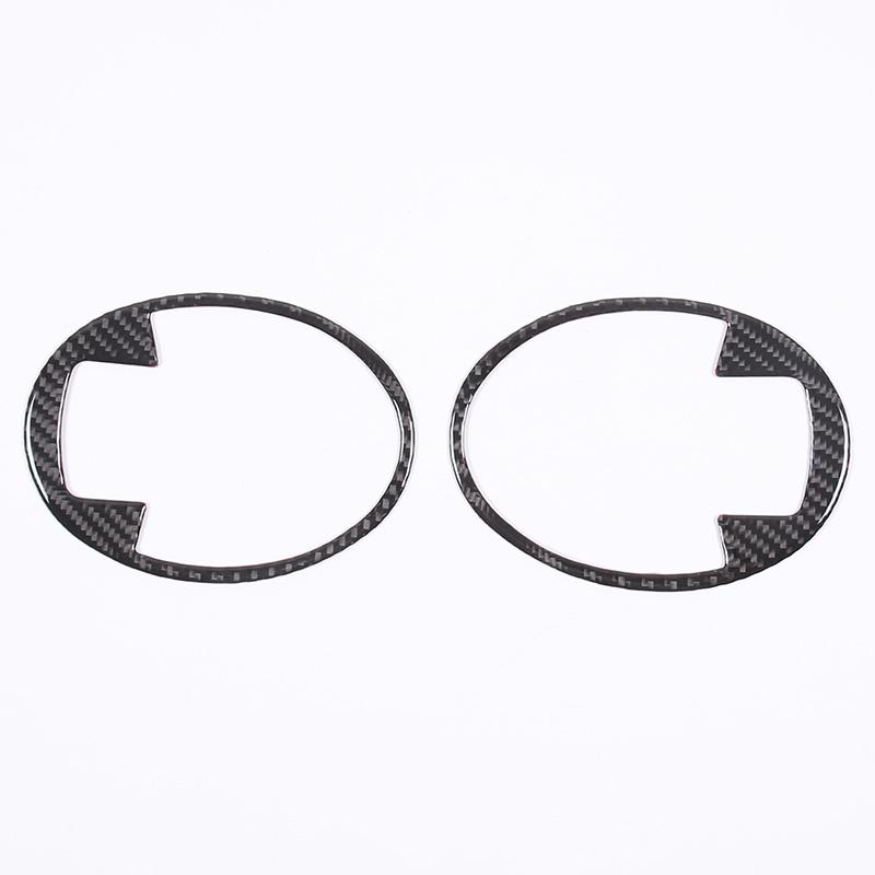 Soft Carbon Fiber Car Inner Door Bowl Handle Frame Trim Sticker For Mitsubishi Eclipse 2006-2011 Auto Interior