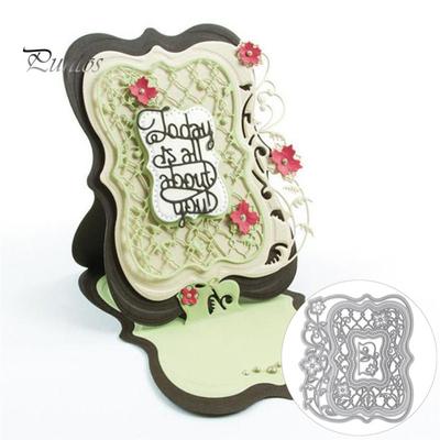 Lace Frame Background Metal Cutting Dies DIY Scrapbook Emboss Paper Cards Craft
