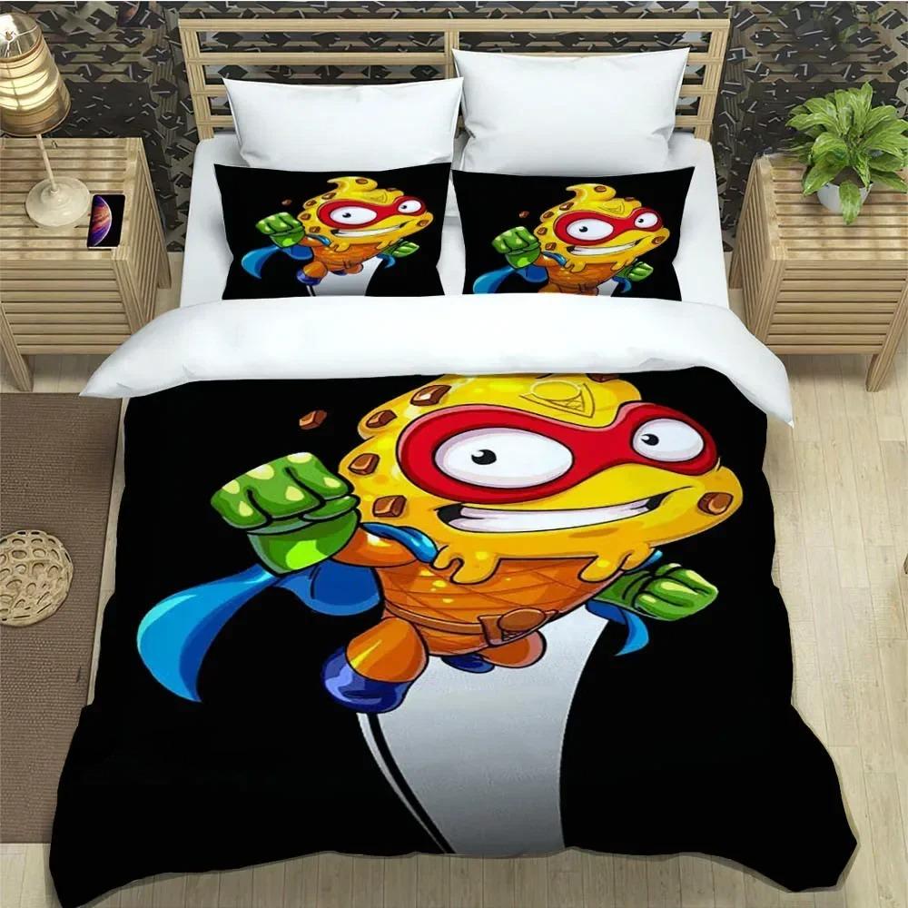 Niedliche Cartoon Super Zings Bettwäschesets exquisites Bettzubehör Set Bettbezug Bettdeckenset Bettwäscheset Luxus Geburtstagsgeschenk
