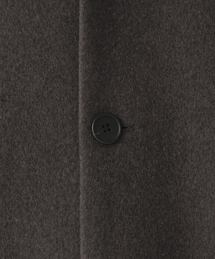 MUSINSA STANDARD Cashmere Blend Daddy Shoulder Single Long Coat [Heather Brown]