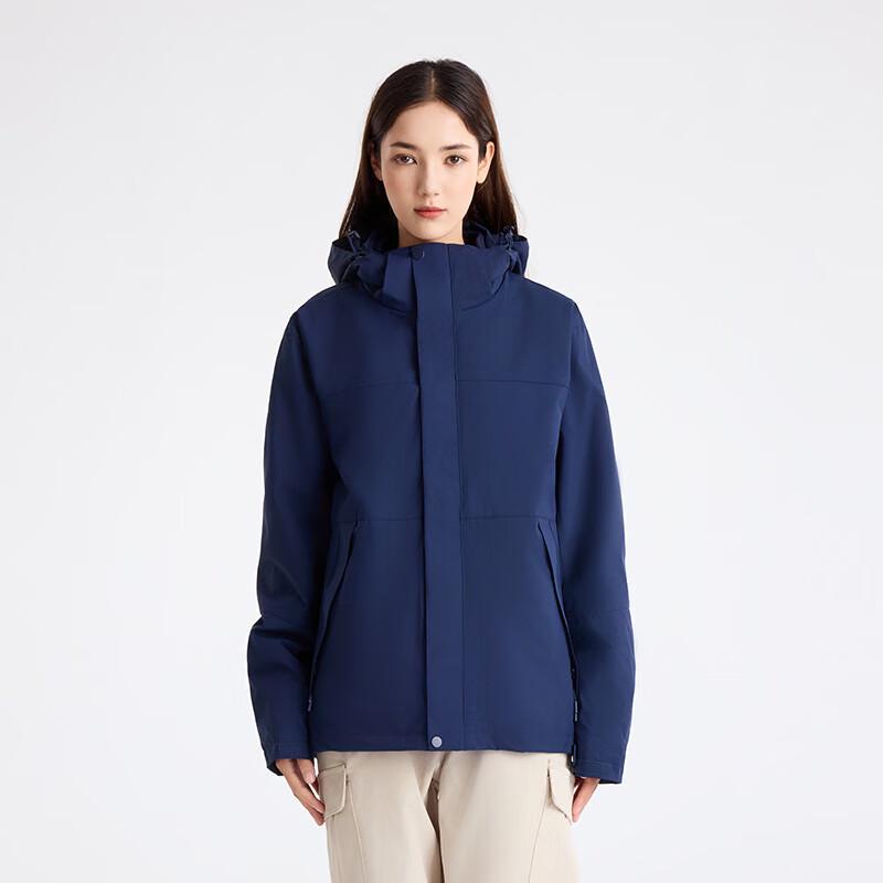 Unisex 3-in-1 Hooded Windbreaker Jacket