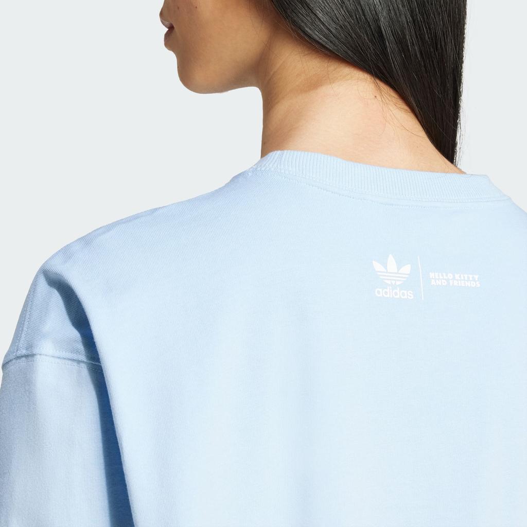 Adidas Originals Cinnamoroll T-Shirt mit Cartoon-Print Damen Oberteile Rosa Blau JF8314