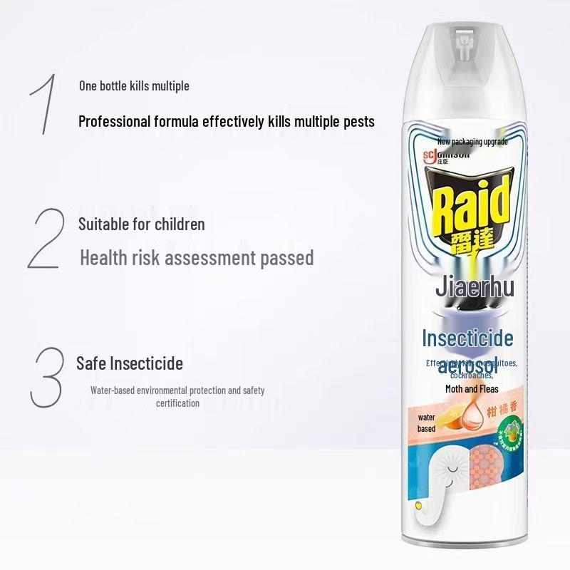 New Radar Insecticide Aerosol 600ml - Natural Citrus Scent for Easy and Effective Cockroach Elimination at Home and Professional Use.