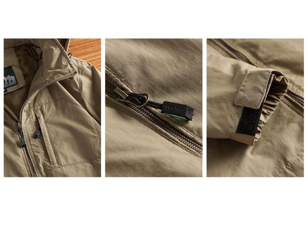 Men's Three-Proof Hooded Windbreaker: Spring/Autumn, Casual Loose Fit, Outdoor Ski Jacket