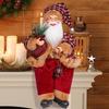 1PC Festive Santa Claus Decor for Shop Displays Handcrafted Santa Ornament for Mantle