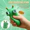 1/3Pcs Green Worm Squeeze Eye Popping Toy Fidget Sensory Stress Relief Toy Adult Birthday Gift Decoration Ornament