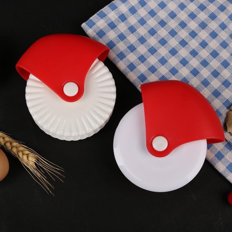 Kitchen Pizza Pastry Lattice Cutter Lightweight Plastic Roller for Pie Crust Tart Pastry Home Baking Accessories