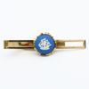 Used Wedgwood cuffs Tie pin set metal gold blue plating