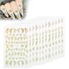 12pcs Butterflies Pattern Nail Art Sticker Fashionable Nail DIY Decal Manicure ToolGold