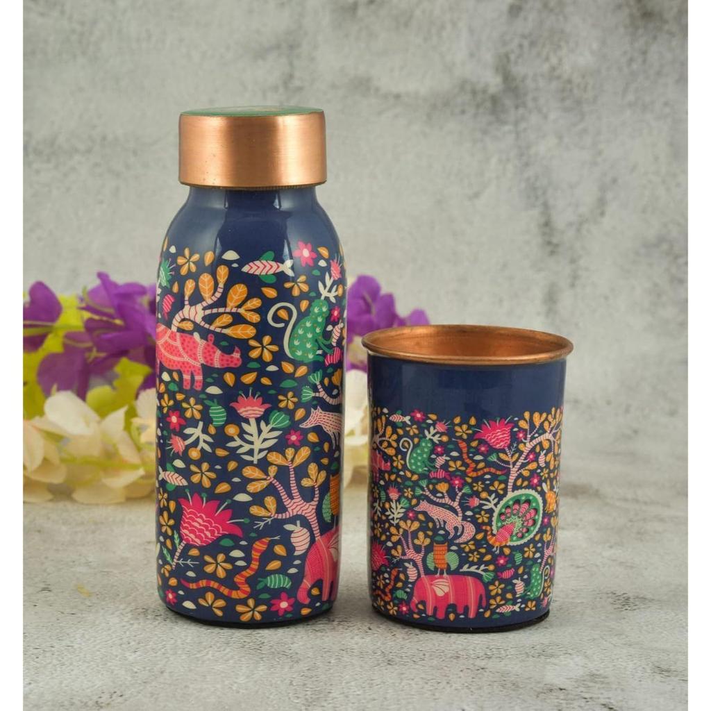 Durable & Rust Proof Tamba Bottle Set for Drinking, Perfect Stylish Office Carrying Bottles, 450 Ml (Multicolor)