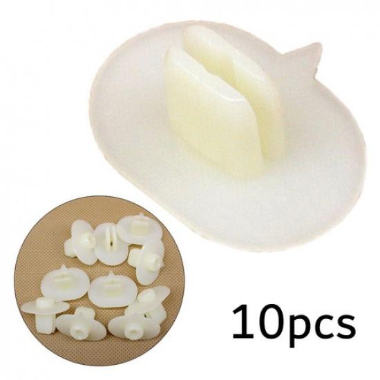 10 Pcs Bumper Side Grommet Nylon Nut Fastener Clips Fits For 71144-SR3-A00