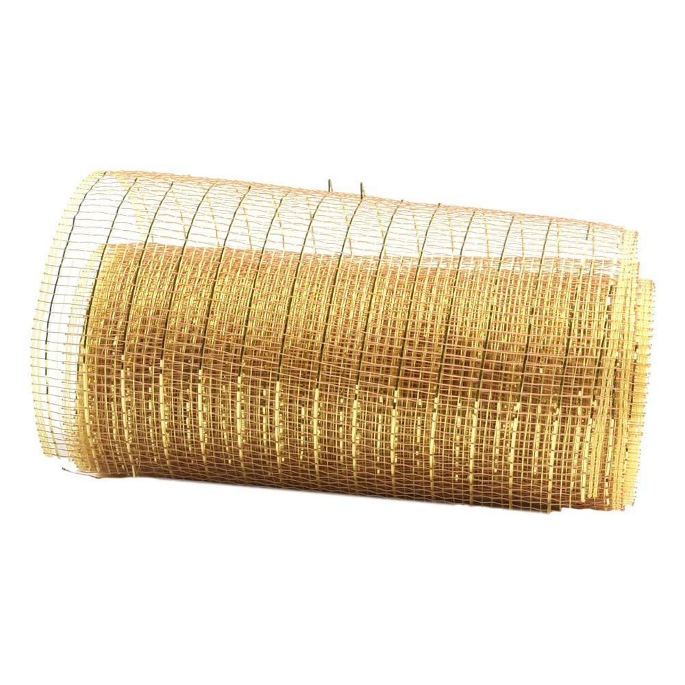 Shiny Christmas Decoration Mesh Ribbon 26cm Christmas Flower Wreath Mesh  Gift Package