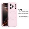 Capa de Silicone Líquido para iPhone 17, Fosca, Carregamento Magnético, Cobertura Total, Capa Macia à Prova de Quedas para Apple 16