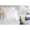 Weiche und bequeme Kissenhülle mit luxuriösem Rüschenrand Dekorative Kissenbezüge Kissenbezug