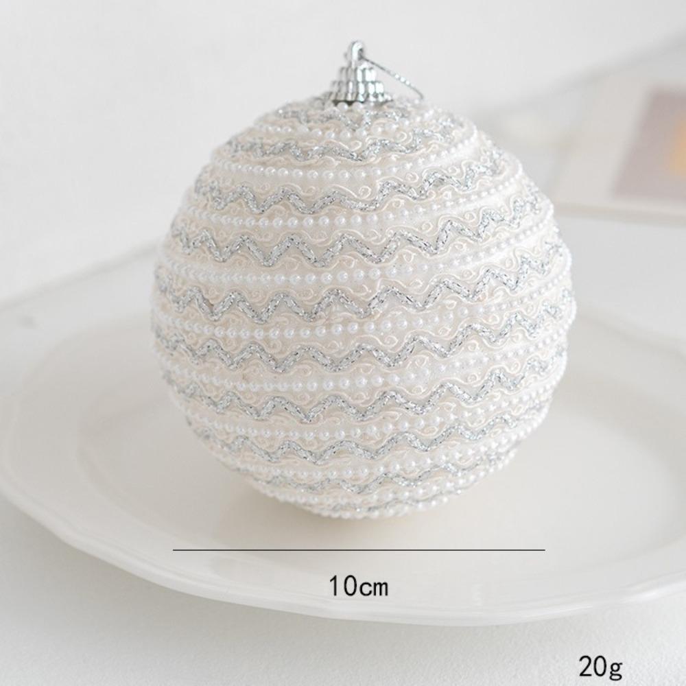 Durable Foams Christmas Tree Balls 8cm Sequin Christmas Decor Shiny Hanging Xmas Baubles Christmas Party Supplies