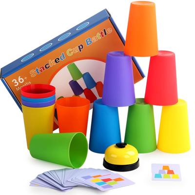Double Battle Vliegende Racing Cup Snelheid Cup Stapeln Cups Speelgoed Educatief Speelgoed für Kinder und konkurrierende Vouwen Cups Kids Training Toy