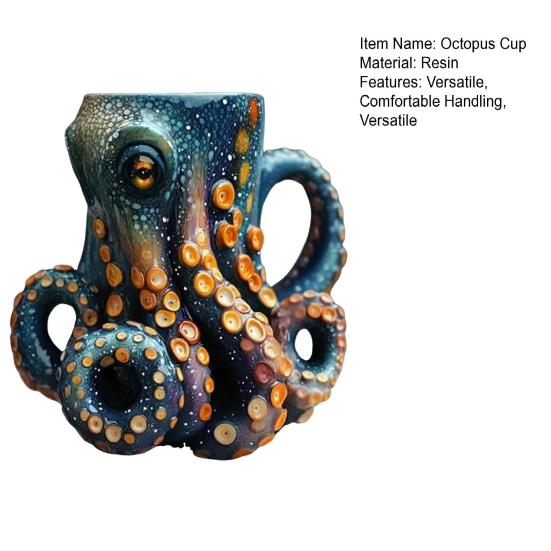 Cthulhu-Inspired Octopus Beer Mug Medieval Pirate Viking Tankard 3D Dragon Collector Cup for Bar Home Decor Unique