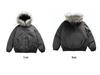 Parka de iarnă pentru bărbați, stil retro american, cu guler și glugă din blană - Groasă, de înaltă calitate, design versatil pentru cupluri