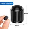Tire Valve Caps Has a Sealing Ring Tire Valve Stem Caps for BikeBicycle Car Motorbike 16pcs Black