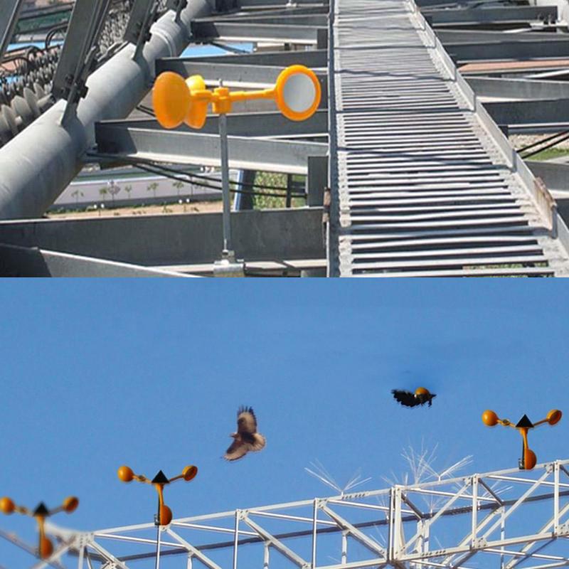 360-Grad-Gartenvogelabwehrgerät mit Windkraft – Vogelscheuche zum Schutz von Gemüsepflanzen