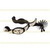 A1A2 Metal Horse Spur Western Cowboy Spur Mens Roping Spur with Gear Enduring