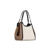 Coach Kristy 32 Large Capacity Pebble Leather Bucket Bag Women handbags Khaki White C6828-IMCAH