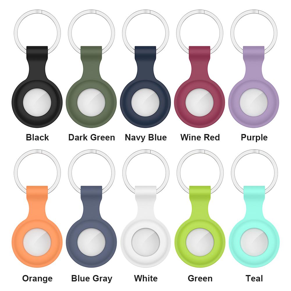Silicone Locator Tracker Case Replacement for Airtags Anti-Lost Device Protective Dust Cover Positioner Case