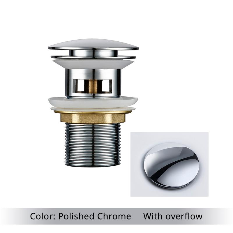 

Кнопка висувного зливу Заглушка для раковини у ванній Зливний отвір Сифон Зливна пробка Змішувач для умивальника Аксесуар Труба для умивальника Чорне золото Роза