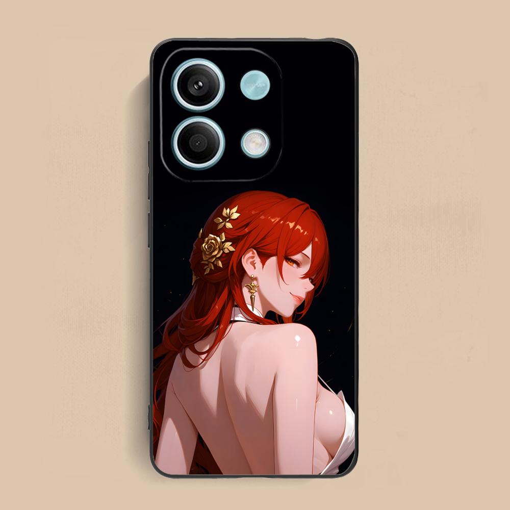 HSR Himeko Matte TPU Mobile Phone Case for Xiaomi Redmi 15 14 13 12 A5 3 2 1 C Plus 4G 5G Colorful Printing Cover