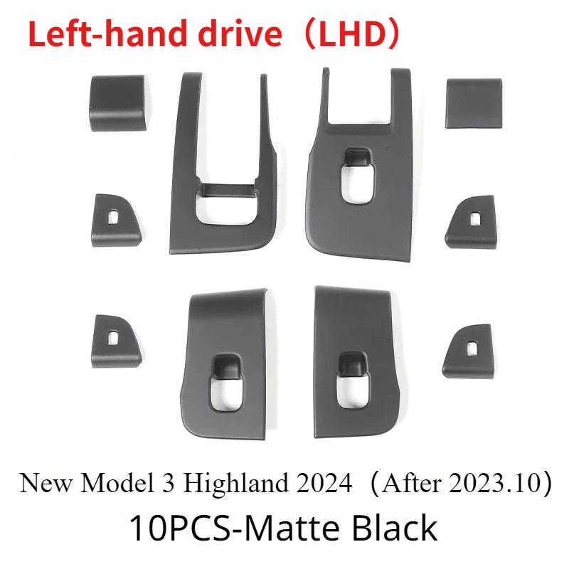 Window Lifter Switch Buttons Cover for Tesla Model Y/3/3+ Highland Trim Frame Button Stickers 2017-2024 Car Interior Accessories