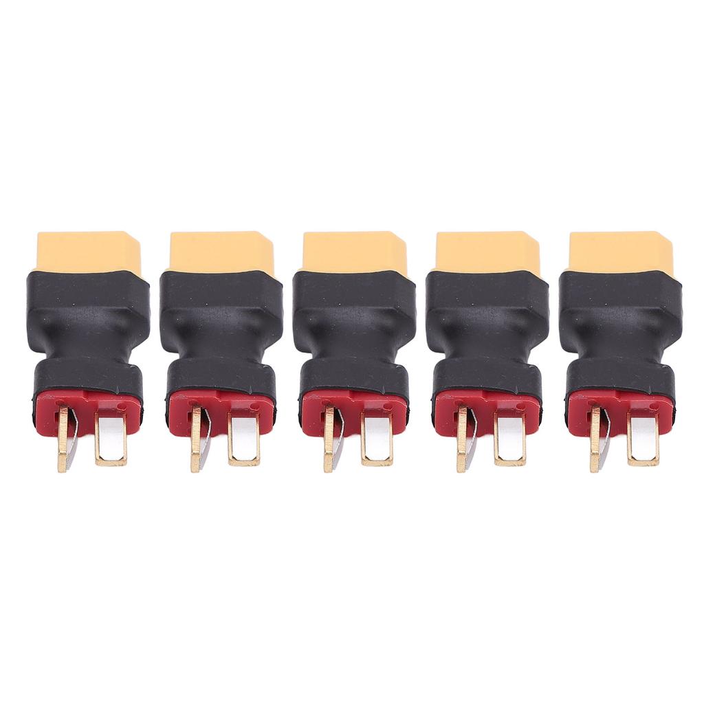 5PCS XT60 To T Plug Connector Battery To Charger ESC Male Port Conversion Adapter for RC Car